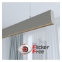 Linearlampe Pendelleuchte LED - RICHARD Grau - 0,5 m - 1m - 1,5m - 2m - Dimmbar