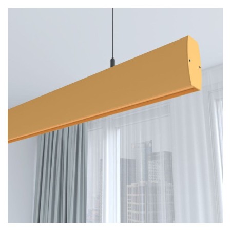 Linearlampe Pendelleuchte LED - RICHARD pastellgelb - 0,5 m - 1m - 1,5m - 2m - Dimmbar