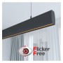 Linearlampe Pendelleuchte LED - RICHARD Schwarz - 0,5 m - 1m - 1,5m - 2m - Dimmbar
