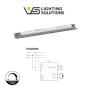 Linearlampe Pendelleuchte LED - RICHARD Schwarz - 0,5 m - 1m - 1,5m - 2m - Dimmbar
