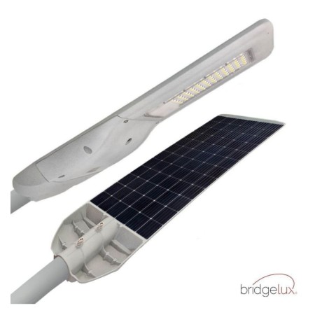 Solar LED Strassenleuchte 120W PROFESSIONELL ULTRA SLIM - Bewegungsmelder 150lm/W