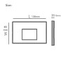 LED Leuchtfeuer - Slim - 3W - Rechteckig Schwarz - Oberfläche - Innen Aussen - IP65
