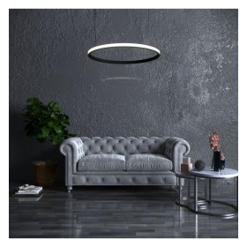 LED-Pendelleuchte - Rund Schwarz - 54W - SPACE VENUS - 90cm