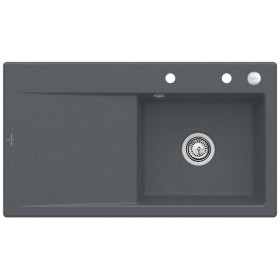 Villeroy & Boch Subway Style 50 FLAT flächenbündige Spüle, Ablaufgarnitur mit Excenterbetätigung, Becken rechts Villeroy & Boch Subway Style 50 FLAT flächenbündige Spüle, Ablaufgarnitur mit Excenterbetätigung, Becken rechts