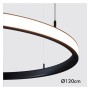 LED-Pendelleuchte - Rund Schwarz - 77W - SPACE VENUS - 120cm