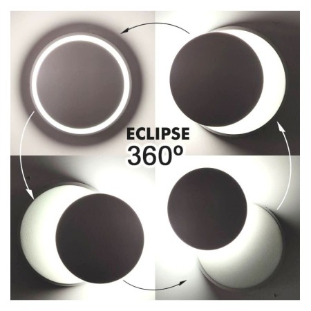 LED Wandleuchte 6W APOLO Weiss - Schwarz 5000K