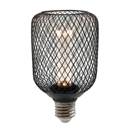 LED-Lampe - Modernes Metall - 4W E27 - Schwarz - Ø105mm