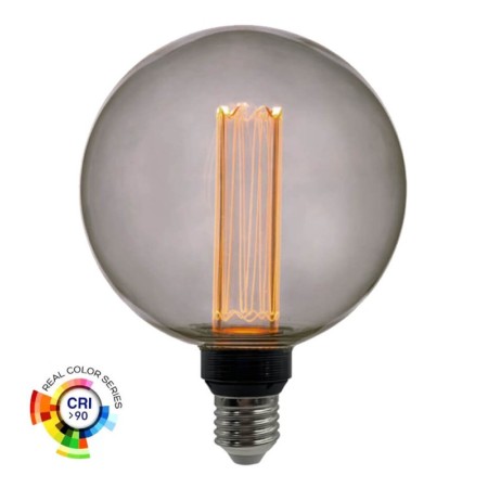 LED-Lampe - Modernes Rauchglas - 4W - E27 - G125