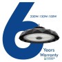 LED Industriestrahler UFO BELGIEN 200W-150W -100W SOSEN Driver - Dimmbar 1-10V - 170lm/w - IP65