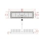 LED-Projektor 400W MAGNUM AIR - Bridgelux Chip 180Lm/W 136ºx78º