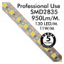 LED Streifen 24V |130 LED/m | 5m | SMD2835 | 950Lm |11W/M | CRI93 | IP20