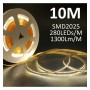 LED-Streifen 24V | 280xLED/m | 10m | 10W/m | SMD2025 | EQUAL LUMEN | 1300Lm/M | IP20 | Schnitt alle 5 cm