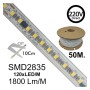 LED Streifen 220V| FLICKER FREE |CUSTOM CUT |120 LED/m|50M|SMD2835 |1800Lm/M| 14W/M | IP67 | Sie alle 10cm