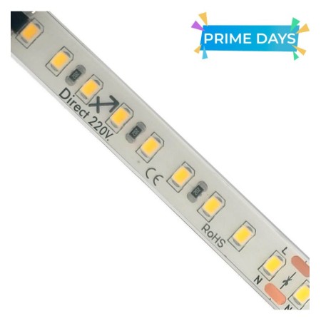 LED-Streifen 220V | 120xLED/m | 20m | SMD2835 | 1450Lm/M | 14W/M | IP67 | Schneiden Sie alle 10cm