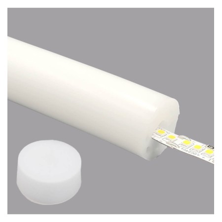 LED-Silikonschlauch | FLEX D22 | 50m | Zuschnitt nach Mass | Für LED-Streifen bis 10mm