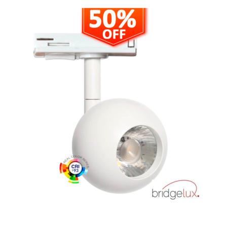 LED Strahler 10W FENIX - Weiss - 1-Phasen Schienensystem - CRI+93