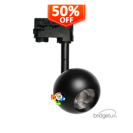 LED Strahler 10W FENIX - SCHWARZ - 3-Phasen Schienensystem - CRI+93