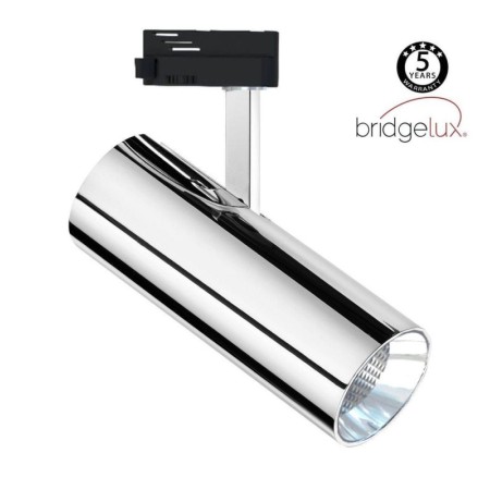 LED Strahler 30W BERNA Chromsilber Einphasen-Stromschiene DOB Driverless