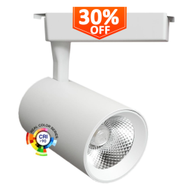 LED Strahler 30W PARMA Weiss 1-Phasen Schienensystem CRI +92