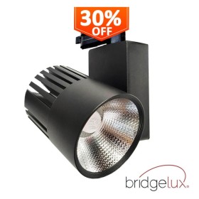 LED Strahler 40W GRAZ Schwarz BRIDGELUX Chip 3-Phasen Schienensystem CRI +90