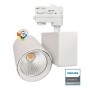 LED Strahler 40W MADRID Weiss BRIDGELUX Chip 3-Phasen Schienensystem CRI+98