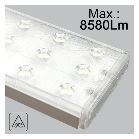 LED Strahler 66W - LINEAR ARENDAL - VOSSLOH - Weiss - 3-Phasen Schienensystem - 150cm