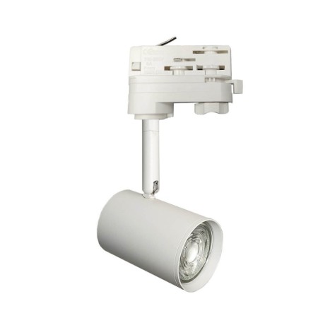 LED-Schienenstrahler 8W Dreiphasig - Weiss - 24º - Hohe Lichtleistung 165 Lm/W