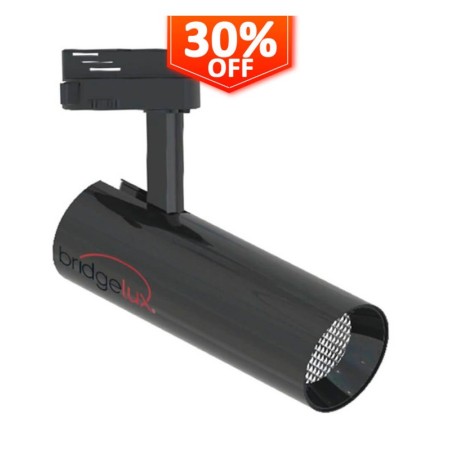 LED-Strahler 30W BERNA Schwarz Chrom Einphasen-Stromschiene DOB Fahrerlos