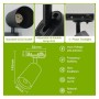 Spot LED pour Rail Monophasé 10W - EMMEN SCHWARZ - OSRAM CHIP DURIS E 2835