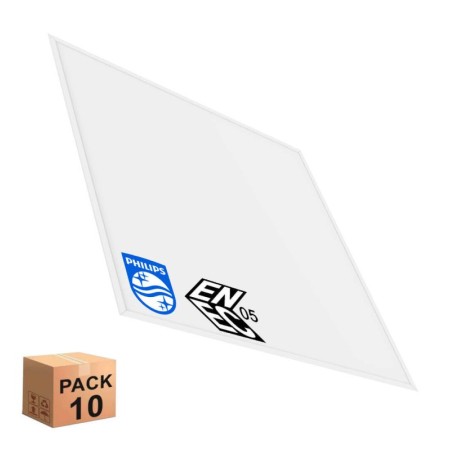 PACK 10stk. LED-Panel 60x60 4000Lm | SLIM FRAME | Philips-Treiber 40W | Aluminium | 5 Jahre Garantie