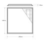 PACK 10stk. LED-Panel 60x60 4000Lm | SLIM FRAME | Philips-Treiber 40W | Aluminium | 5 Jahre Garantie