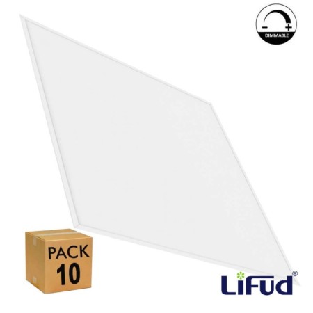 PACK 10stk. LED-Panel 60x60 40W SLIM FRAME – Dimmbar 0-10V – Lifud-Treiber