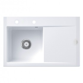 Villeroy & Boch Subway Style 45 Einbauspüle, Ablaufgarnitur mit Excenterbetätigung, Becken links