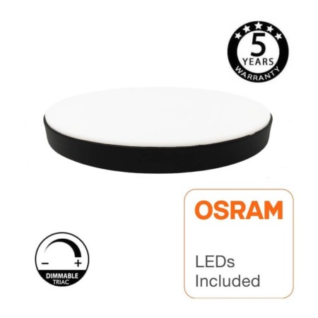 LED Deckenleuchte 24W OSRAM Chip - NARVIK - Schwarz
