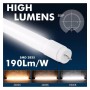 PACK 10stk. LED Röhre Glas - 25W - 150cm T8 - 170 Lm/W - PRO MAX LUMENS - 4250Lm - NO FLICK