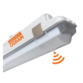 OSRAM LED-Chip Feuchtraum-Wannenleuchte 120cm PIR-Sensor (35W-30W-25W-20W Einstellbar) IP66 LED Feuchtraumleuchte Integrierten - PIR-BEWEGUNGSMELDER - 35W-30W-25W-20W - OSRAM Driver - 120cm