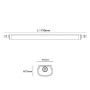 Wasserdichte LED-Leiste 30W - GLOWLUXE - Verbindbar - 119cm - IP65