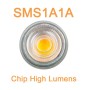 10stk. Lampe LED GU10 8W HIGH LUMINOSITY - Kristall - 24º - SMD1A1A - Dimmbar TRIAC