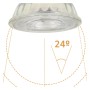 10stk. Lampe LED GU10 8W HIGH LUMINOSITY - Kristall - 24º - SMD1A1A - Dimmbar TRIAC