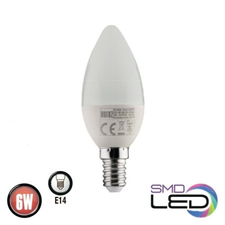 10x Stk. LED Birne ULTRA-6 E14 6W