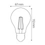 10x Stk. LED Filament Birne FILAMENT GLOBE-15 15W E27