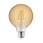 10x Stk. LED FILAMENT Birne RUSTIC GLOBE-6 6W E27 2200K