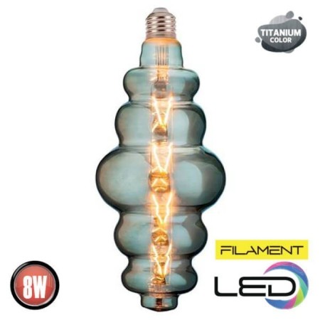 10x Stk. LED Filament Birne ORIGAMI 8W E27 Titan