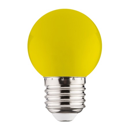 10x Stk. LED Farbbirne RAINBOW 1W E27 Gelb