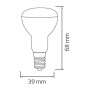 10x Stk. LED Birne REFLED-4 4W E14 4200K