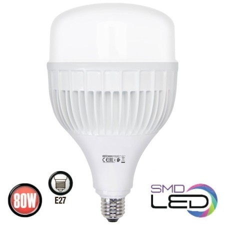 10x Stk. LED-Birne TORCH-80 80W 6400K E27