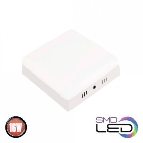 LED Aufbauleuchte 13x13cm CARLA/SQ-16 16W Weiß