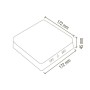 LED Aufbauleuchte 17x17cm CARLA-24/SQ 24W Weiß