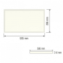 LED Panel 60x30cm SET inkl. Einbaurahmen & Befestigungsset ZODIAC-24 24W 4200K