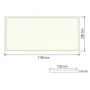 LED Panel 120x30cm SET inkl. Einbaurahmen & Befestigungsset ZODIAC-36 36W 6400K